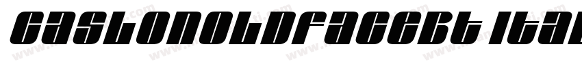 Caslon0ldFaceBT Italic字体转换